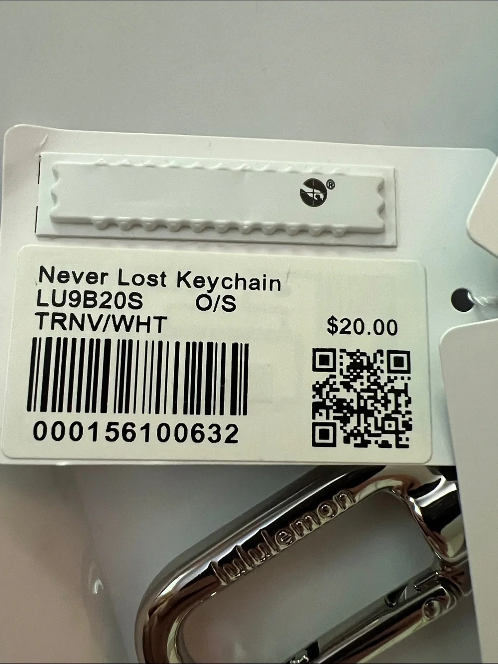 Lululemon True Navy Never Lost Keychain NWT